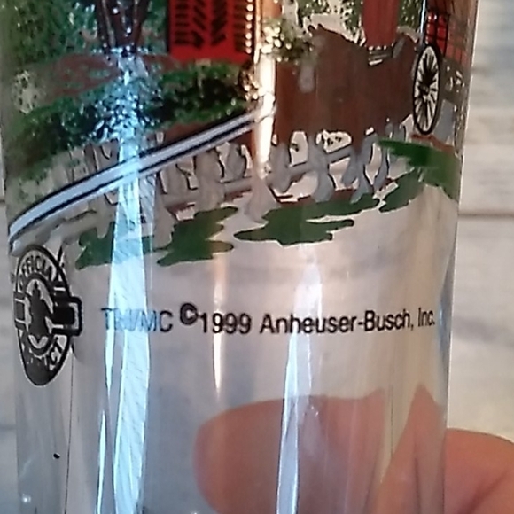 Vintage 1999 Budweiser Clydesdales beer glasses - Picture 3 of 3